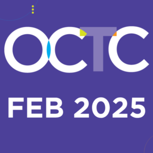 Graphic, OCTC logo with text reading Feb 2025