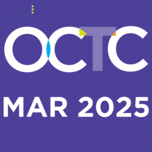Graphic, OCTC logo with text reading Mar 2025